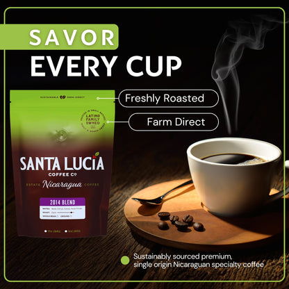 Santa Lucia Coffee's Premium Single Origin Nicaraguan 2014 Roast Coffee