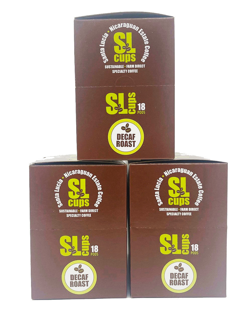 SL Cups Decaf Roast - 3 Pack 54ct Single use Pods