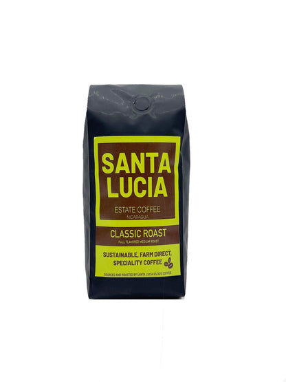 One 16 ounce bag of Santa Lucia Estate Coffee's Premium Classic Roast Coffee