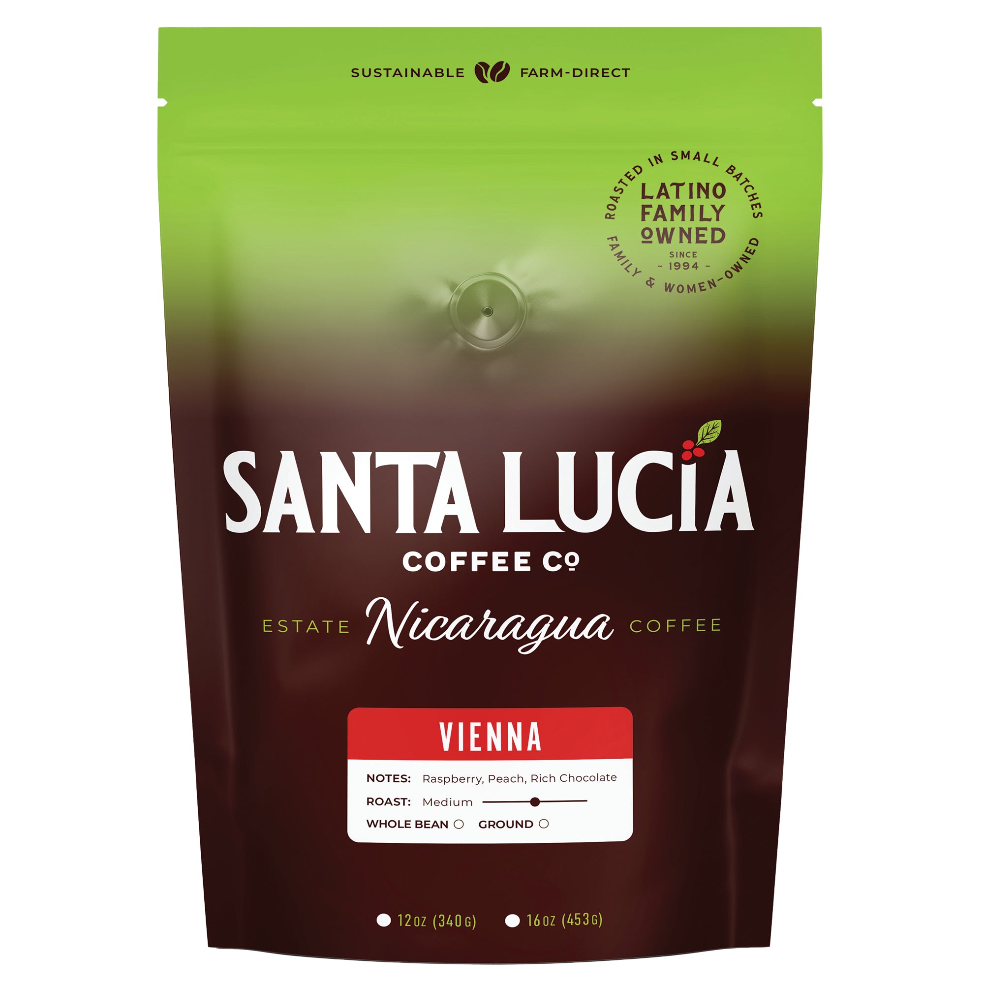 1 Pound Vienna Roast Coffee - Santa Lucia Coffee